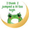 Frog on moon