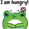 Hungriger Frosch