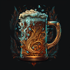 Drinking beer