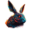 Rabbit Pet Synthwave Gift
