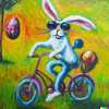 Osterhase mit Ostereiern