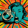 Pop Art Fotografin Frau