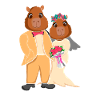 Capybara Whisperer Wedding
