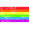 Rainbow flag Grunge