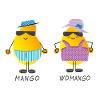 Mango - Womango - funny fruits, pun