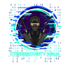 Cybersecurity Ninja Code Programmierer Nerd