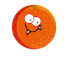 Vampire as funny orange