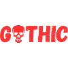 gothic with skull (in red)