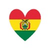 Bolivia Heart Design