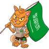 Arabie saoudite Fan Cat