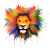 Bunter Löwe
