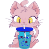 Cat with Fishbubble Tea