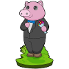 Pig Groom Jacket Wedding