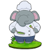 Elephant Cook Pan Cooking