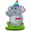 Elephant Party Hat Cake