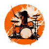 Drummer crazy Orange