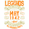 1942 May Birthday Legend