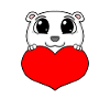 Bear Heart Love - Heart Motif