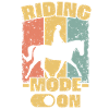 Horse-riding retro