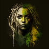 Face woman dreadlocks n°11
