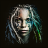 Face woman dreadlocks n°5