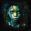 Visage femme dreadlocks n°3