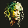 Visage femme dreadlocks n°8