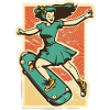 Skater-Mädchen
