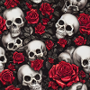 Skulls and roses