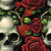 skull heart roza photo