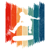 Retro Skateboard Skateboarding