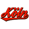 Cologne Retro Script Logo Red