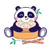 Panda with Dim Sum