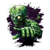 Green zombie