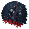 Guerrier samouraï avec katana