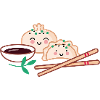 Dim Sum with soy sauce
