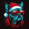 xmas santa frenchie