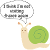Schnecke in Frankreich