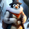 Penguin warriors in winter
