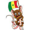 Sénégal Fan Mouse