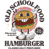 Old School Food Hamburger rétro