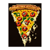 8-Bit Pizza, Pixel Art