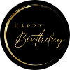 Elegant Happy Birthday lettering