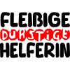 fleißige durstige helferin
