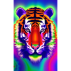 Psychedelic tiger
