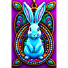 Psychedelic Easter Bunny