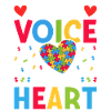 I Am His Voice He Is My Heart Autism Awareness