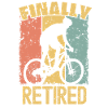 Biking retirement retro