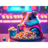 Hamster et maïs soufflé