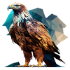 Majestätischer Polygon-Adler – Greifvogel